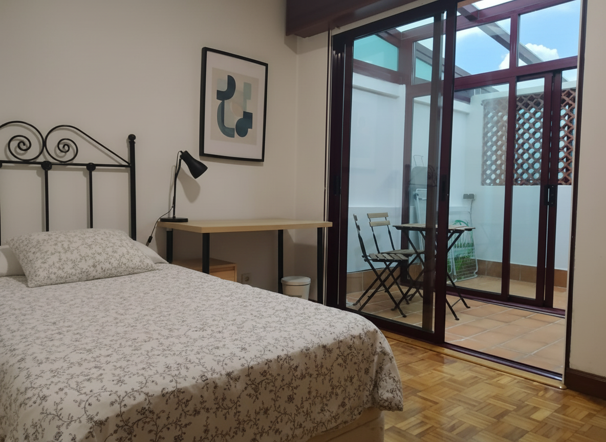 Magnífico piso de 104m² con 3 habitaciones, 2 baños y una impresionante terraza de 27m² en pleno corazón de Ferrol.