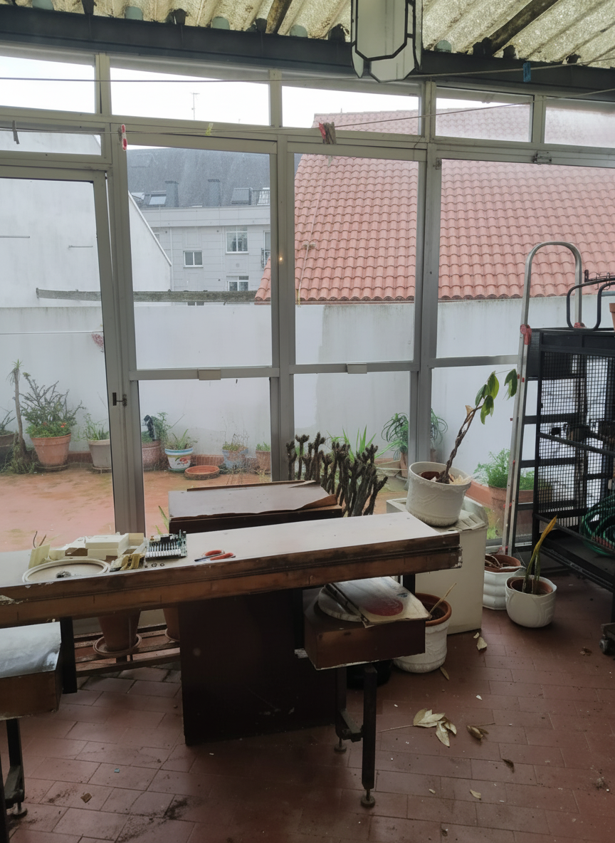 Espacioso piso de 130m² con 6 habitaciones en Ferrol: terraza, servicios y gran potencial. - 2